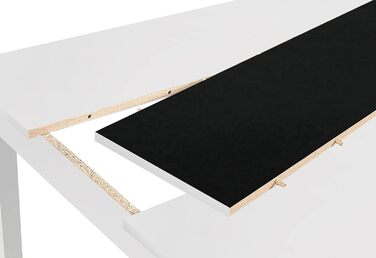 byLIVING Стільниця для кухні Nori: дерев'яний стіл 160x90 см, ефект дуба, знімні вставки чорного/білого кольору, висота 75 см
