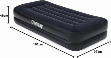 Надувний матрац Bestway Aeroluxe Queensize з вбудованим електронасосом (191x97x46 см)
