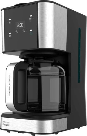 Кавомашина Cecotec Coffee 56 Heat: 12 чашок, 1.3л, сталь, LCD, програмування, автоматичне відключення