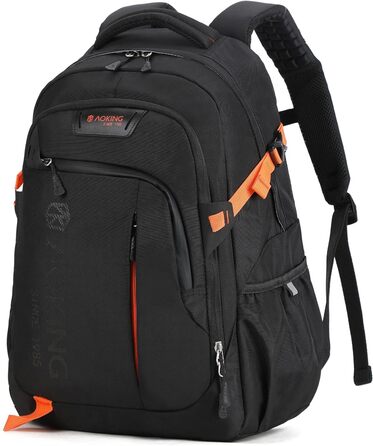 Aoking SN57605-7B міський та бізнес-рюкзак 30 л, водонепроникний, для ноутбуків до 17'', еластична система, чорний