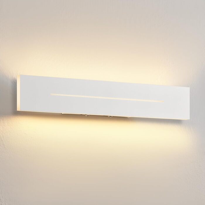 Набір з 2-х настінних світильників ZMH 30 см, LED, 8W, тепле біле світло, для коридору, спальні, вітальні, сучасна біла настінна лампа