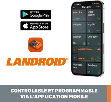 Робот-газонокосарка WORX Landroid L WR153E для великих газонів до 1500 м², акумуляторна, автоматична косарка