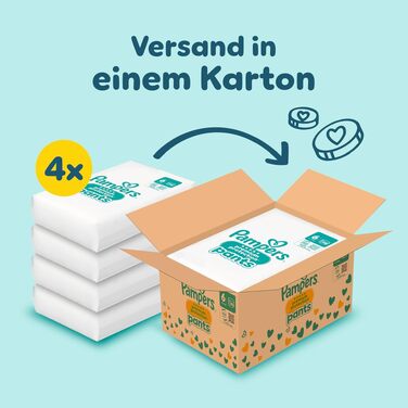 Підгузки-трусики Pampers Premium Protection Pants розмір 4 (9-15 кг), 168 шт, для максимального комфорту та захисту