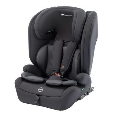 Автокрісло Bebeconfort Mitwachsender Kindersitz 9-36 кг, 15 міс. - 12 років, 76-150 см, збоку захист, 11 положень підголівника, інтегровані підлокітники, EverFix Plus i-Size (Чорний)