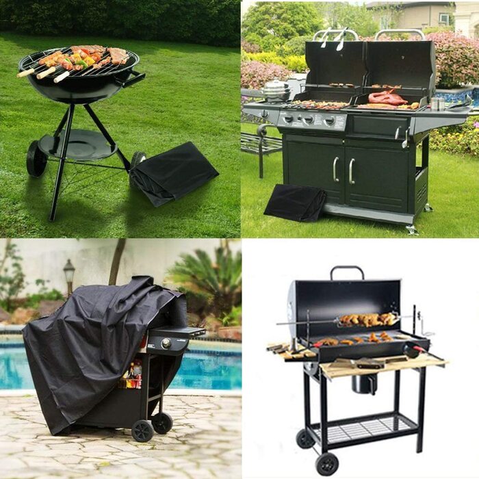 Водонепроникний чохол для гриля 170x61x117 см, захисна накладка BBQ з анти-UV покриттям для газового гриля Weber, Holland, Char Broil, Brinkmann, Landmann
