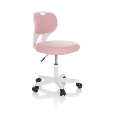 Дитяче офісне крісло KIDDY TOP W, оббивка тканина, рожеве