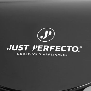 Аерофритюрниця Just Perfecto 3,5 л, 1200 Вт, чорна, з екраном, без олії, 7 програм, для картоплі фрі, міні фритюрниця