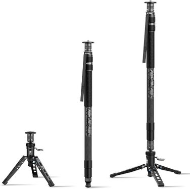 Монопод SIRUI SVM-165P Rapid System, карбоновий, 165 см, з педаллю, швидка фіксація, компактний, до 10 кг