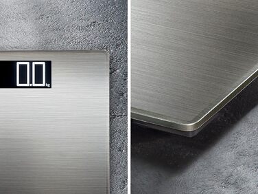 Електронна вага для людей Soehnle Style Sense Safe 300 з великою LCD, нержавіюча сталь, антивідбиткова поверхня
