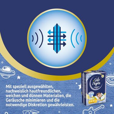 Нічні трусики Babylino Safe Nights для хлопчиків 8-13 років (30-48 кг), підгузки на ніч, 84 шт.