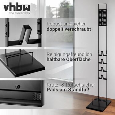 Підставка-утримувач для пилососа vhbw, сумісна з Dyson V7/V8, акумуляторний ручний пилосос, темно-сіра