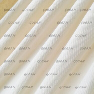 Підвісне крісло-гамак GOCAN 110x150 см, бавовна, до 150 кг, з металевою перекладиною, широкий сидячий гамак-шезлонг, бежевий