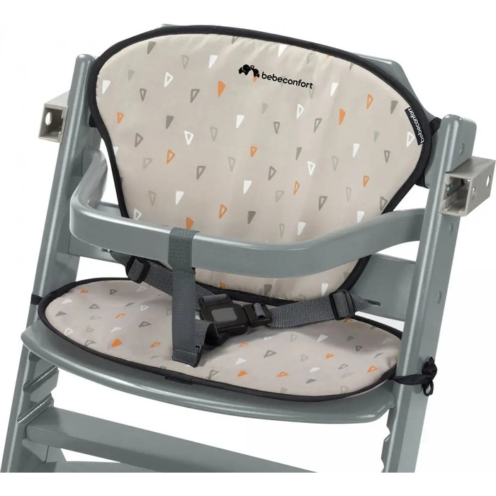 Стілець для годування Bebe Confort Timba Warm Grey з вкладишем