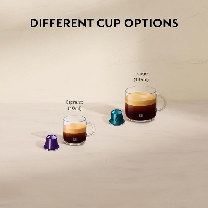 Кавомашина Nespresso Krups Inissia XN1001, білий колір, компактна, з регулюванням об'єму кави