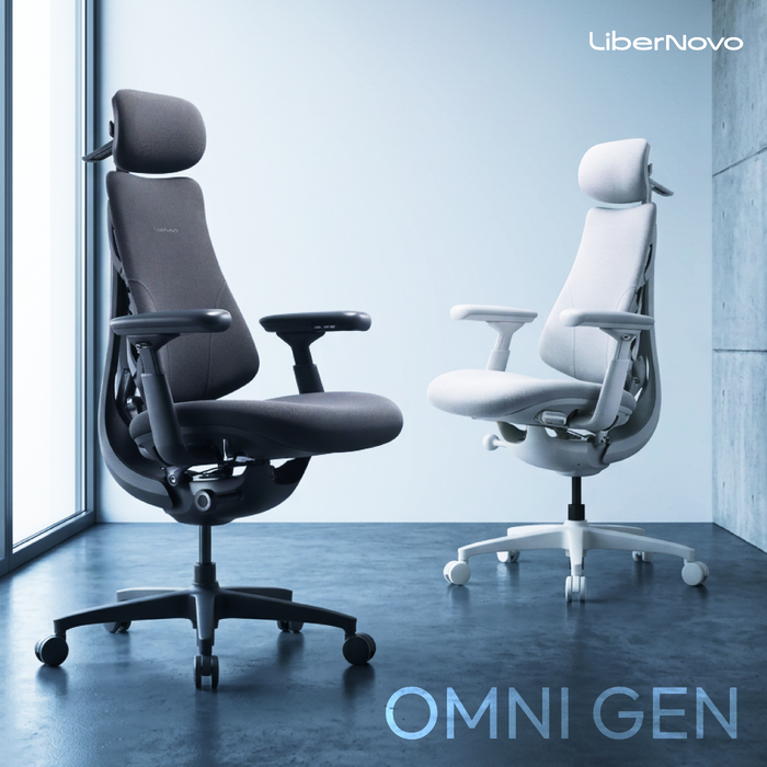 Крісло офісне ергономічне LiberNovo Omni Gen Graphite 48 см