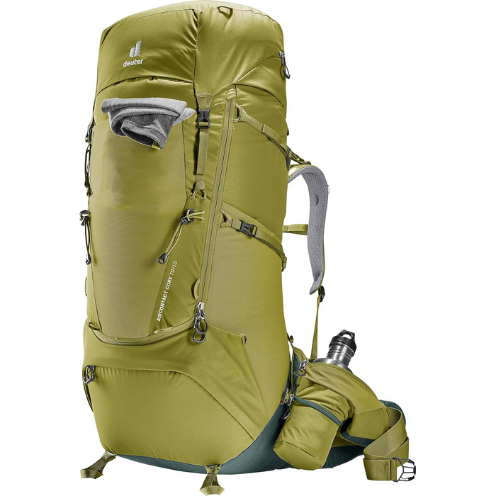Туристичний рюкзак Deuter Aircontact Core 70+10 л, зелений (2024), для трекінгу