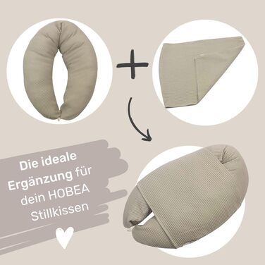 Подушка для вагітних HOBEA-Germany XXL 190x76 см, бавовна, зебра - для сну на боці, для вагітних та дорослих