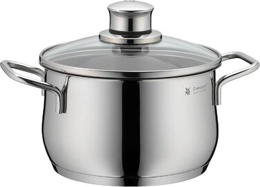 Каструля WMF Diadem Plus 16 см без кришки, 1,5 л, для молока, з нержавіючої сталі Cromargan, полірована, без покриття (набір каструль, 4 шт.)