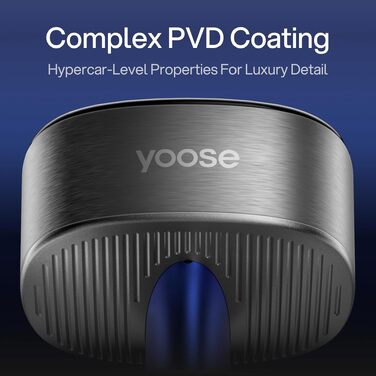 Електрична машинка для гоління голови Yoose Herren IPX7 (5 насадок, 90 хв, USB-C, індикатор заряду, вологостійка, срібляста)