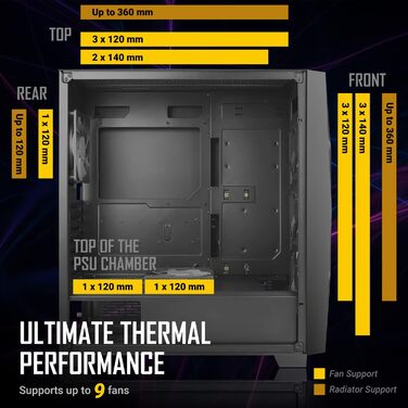 Корпус для ПК Antec DF800 Flux ATX, 2xUSB2.0, 1xUSB3.0, без блока живлення