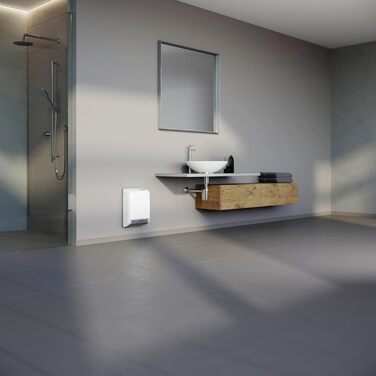 Керамічний електрообігрівач STIEBEL ELTRON CK 20 Trend LCD 2 кВт, енергоощадний, для ванної кімнати, 25 м², тижневий таймер, LCD-дисплей, TÜV, Німеччина