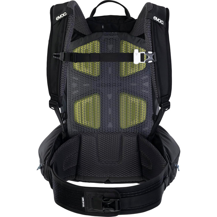 Рюкзак EVOC EXPLORER PRO 26л чорний – комфортний міський та туристичний рюкзак з системою вентиляції AIR FLOW CONTACT, гнучким поясом AIRO FLEX, відділенням для питної системи та дощовиком, преміум-якість