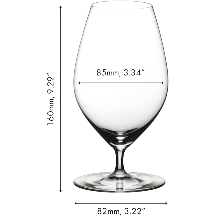 Набір склянок для пива Riedel Veritas, 2 шт. - прозорі