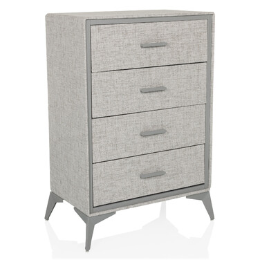 Комод SKUFFY 64x35x90см 4 шухляди сірий hjh LIVING