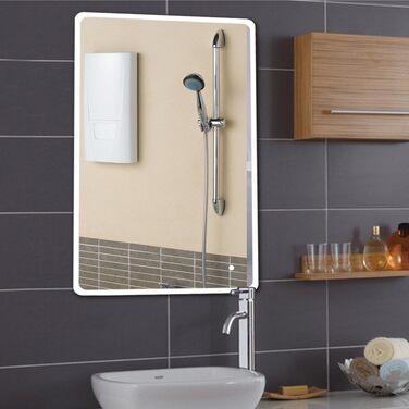 Дзеркало для ванної кімнати Kedia LED з підсвічуванням, 100x60 см та 120x70 см (білий)