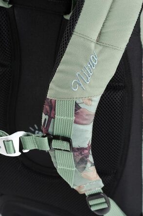 Рюкзак Nitro Daypacker 32 л у ретро стилі з м'яким відділенням для ноутбука, для школи, подорожей або міста, Dead Flower