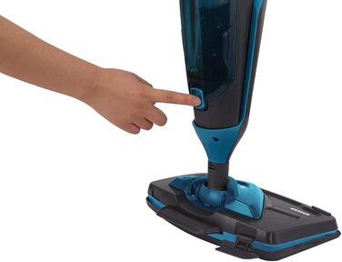 Парова швабра Hoover Steam Capsule Plus CA2IN1D 011, сіро-бірюзова, 2-в-1, для підлоги та килимів