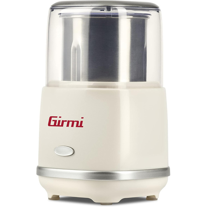 Електрична кавомолка Girmi MC02, 180 Вт, 70 г, нержавіюча сталь, кремова