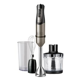 Блендер занурювальний BLACK+DECKER BXHBA1000E 3-в-1, 1000 Вт, 20 швидкостей + турбо, нержавіюча сталь, чорний