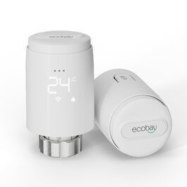 Smart термостат на радіатор 2 шт, Zigbee, бездротовий, сумісний з Tuya, Alexa, Google Assistant, для економії енергії