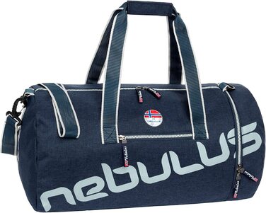 Унісекс дорожня сумка Nebulus KENT, спортивна сумка, вікендер, темно-синя/світло-сіра, універсальний розмір