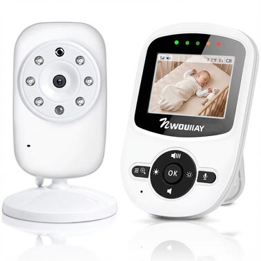 Відеоняня Baby Phone з 3.2-дюймовим LCD-дисплеєм, HD цифрова камера з нічним баченням, двосторонній аудіозв'язок, 2.4 GHz