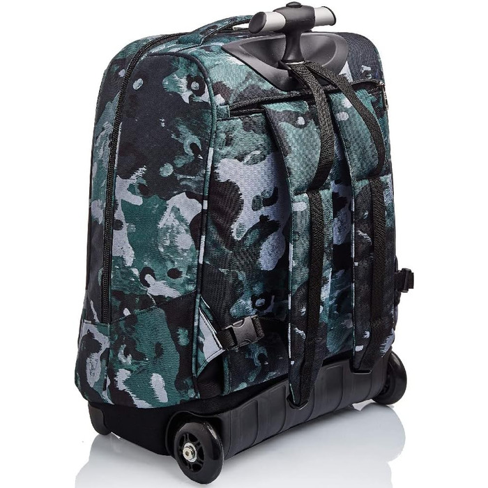 Дитячий шкільний рюкзак-тролей Invicta Camo Shade 2-в-1 на колесах, зелений, для хлопчиків і дівчаток, для школи та подорожей, з магнітною застібкою, 43 см