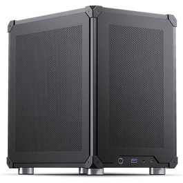 Корпус для ПК Jonsbo C6 Mesh, Micro-ATX, сталь, USB-C, чорний, знімні панелі