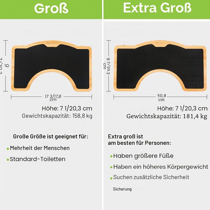 Зручний дерев'яний туалетний стілець StrongTek для дорослих, коричневий, з антиковзним покриттям, витримує до 160 кг, підходить для привчання до горщика