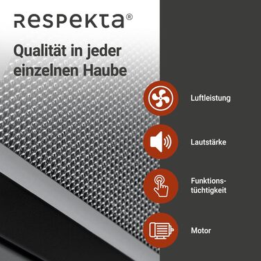 Похила витяжка Respekta CH89060S 60 см, чорне скло та нержавіюча сталь, режим відведення та рециркуляції повітря, клас A++, Generation 2