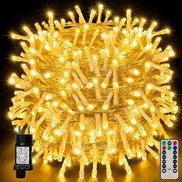 Гірлянда Ollny 80 м 800 LED для вулиці, водонепроникна, тепле біле світло, 8 режимів, з пультом і таймером, для Різдва, весілля, саду