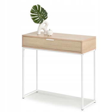 Консоль Mebel-Partner, білий матовий, 80 x 76,5 x 28 см