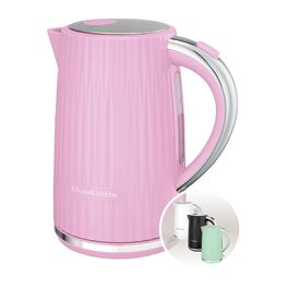 Електричний чайник Russell Hobbs Eden Raspberry 27362-70, 1.7 л, 2400 Вт, малиновий, зі сталевими акцентами та фільтром від накипу