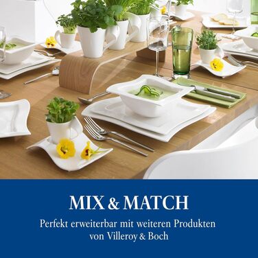 Набір для капучино Villeroy & Boch NewWave: порцелянова чашка, блюдце та ложка з нержавіючої сталі, 3 предмети, преміум якість
