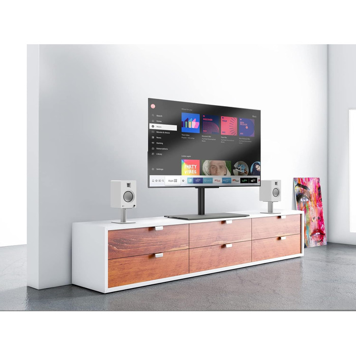 Підставки Kanto SP6HDW для настільних акустичних систем і моніторів 4-7 дюймів, 6'' (15 см), пара, білі