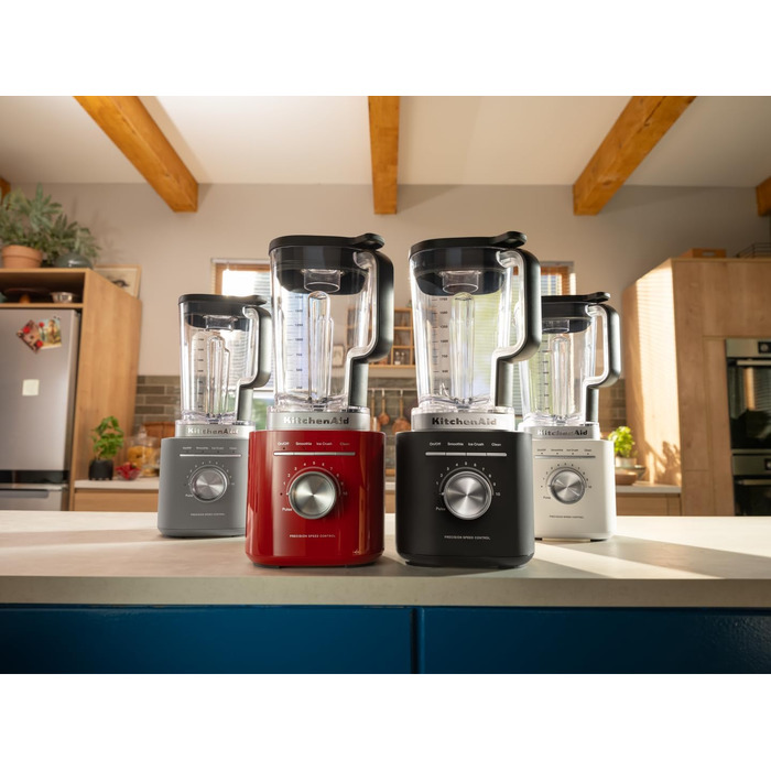 Блендер стаціонарний KitchenAid 5KSB2073EPL Pure Power Сірий, 1.5 л, 10 швидкостей, для смузі та супів, BPA-free