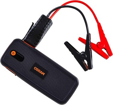 Osram BATTERYstart 400: Літієвий пусковий пристрій 2000A 12V з Powerbank для бензинових та дизельних двигунів (до 8L бензин, 4L дизель), 16800mAh