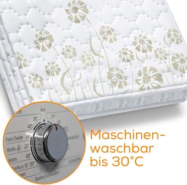Електрична двоспальна грілка Beurer UB 68 XXL, 150x160 см, 2 температурні зони, 4 режими нагріву, таймер, безпечна, машинне прання