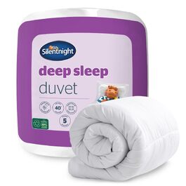 Ковдра Silentnight Deep Sleep King Size, мікрофібра, біла, щільність 10.5 Tog