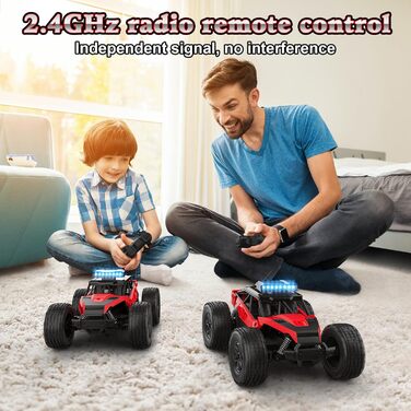Радіокерований позашляховик Monster Truck для дітей та хлопчиків 6-12 років, чорний, 2.4GHz пульт, подарунок